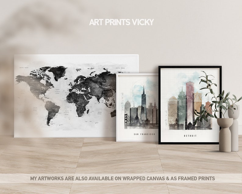 Ottawa Skyline Print Wall Art Ottawa Poster Ontario Etsy Canada