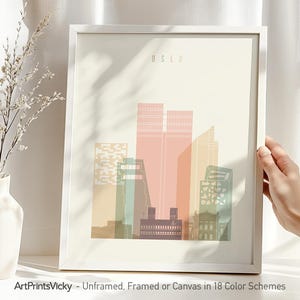 Oslo Wand Kunst Druck - Poster Skyline Poster | ArtPrintsVicky