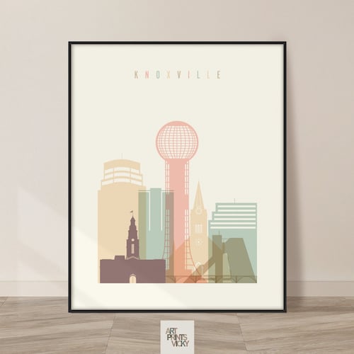 Knoxville Poster Knoxville Wall Art Knoxville Print Etsy
