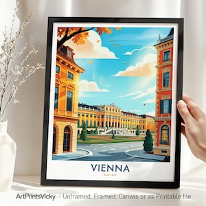 Vienna Art Print: Austria Travel Poster, European Wall Decor