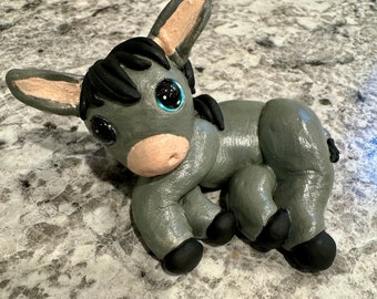 Adorable Foam Clay Donkey Figurine