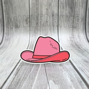 Adesivo impermeabile per cappello da cowboy/cowgirl - Rodeo rosa meridionale