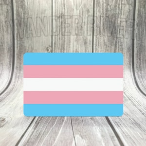 WATERPROOF Trans Transgender Pride Flag Sticker