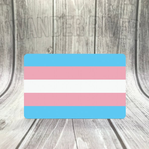 WATERPROOF Trans Transgender Pride Flag Sticker