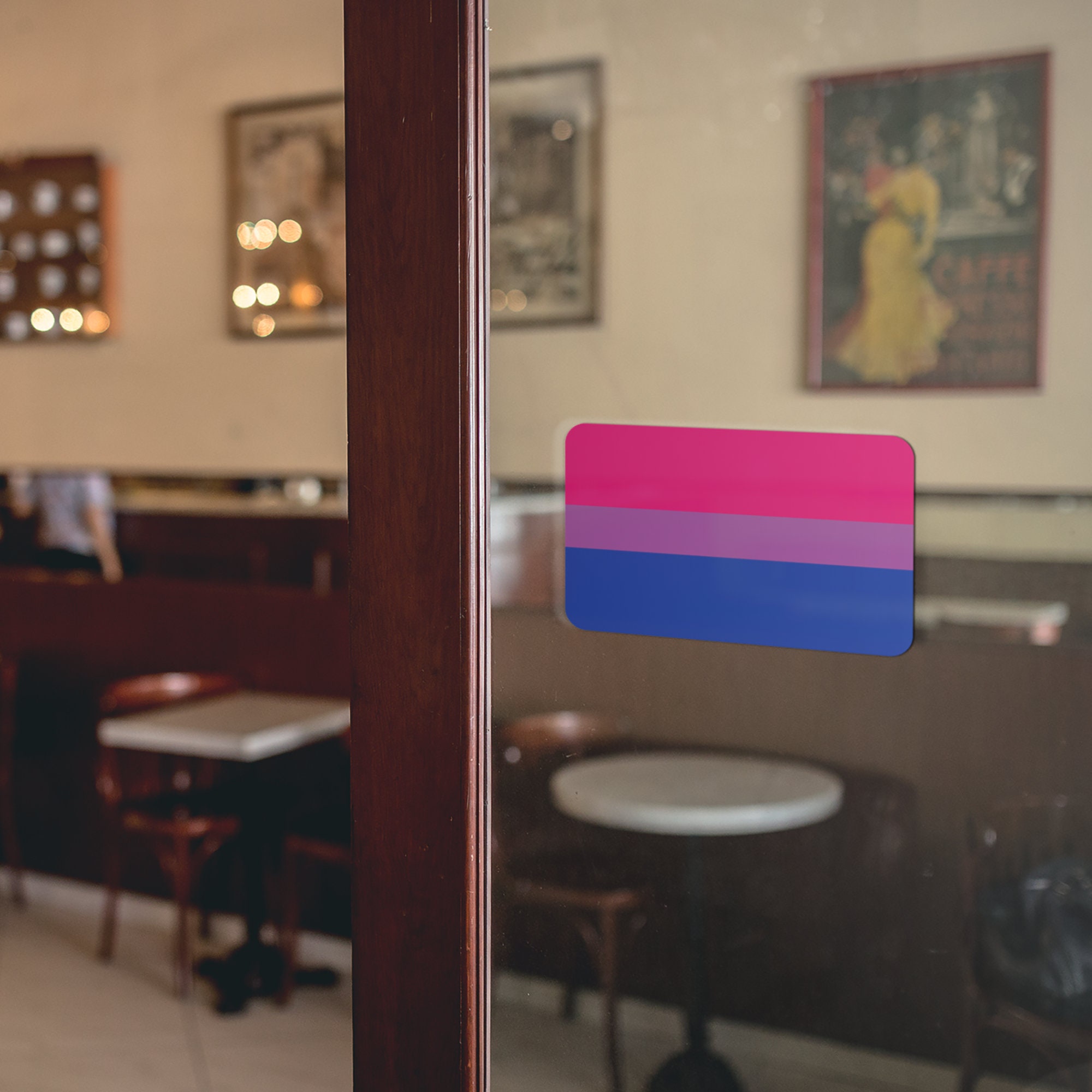 WATERPROOF Bi Pride Bisexual Flag Sticker - Etsy