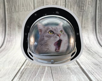 Catronaut Space Cat Astronaut Aufkleber WASSERDICH