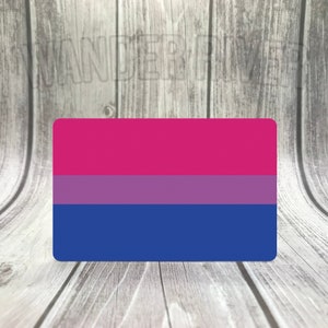 WATERPROOF Bi Pride Bisexual Flag Sticker