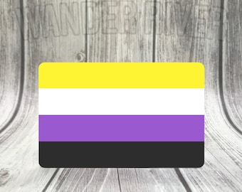 WATERPROOF Non-Binary Pride Flag Sticker