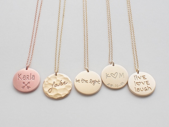 Rose Gold Personalised Family Tree Pendant With Link Chain – GIVA Jewellery