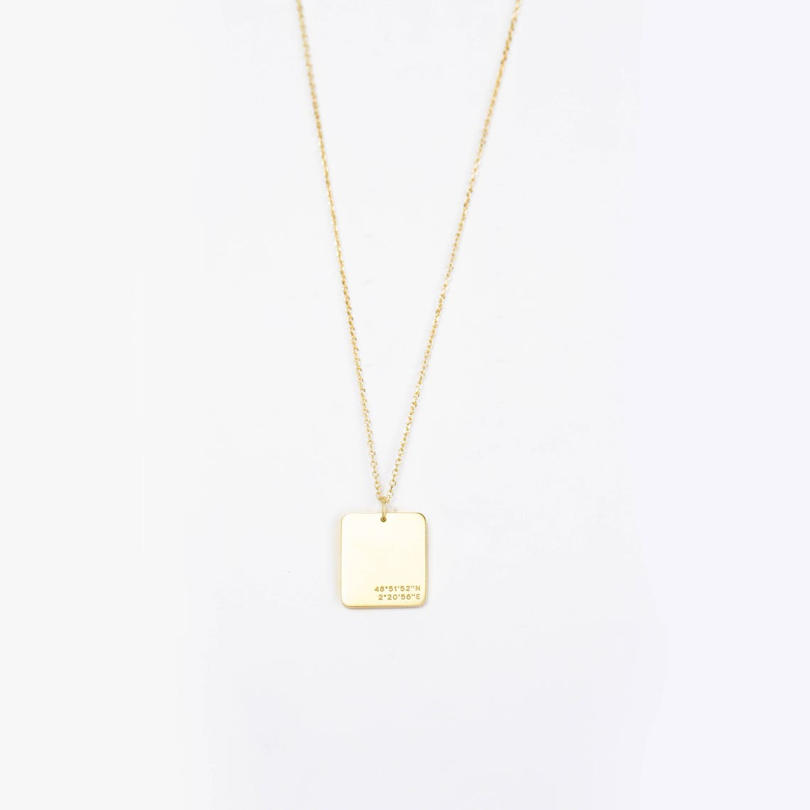 Custom Dog Tag Necklace / Name Dog Tag Necklace / Custom Name Etsy