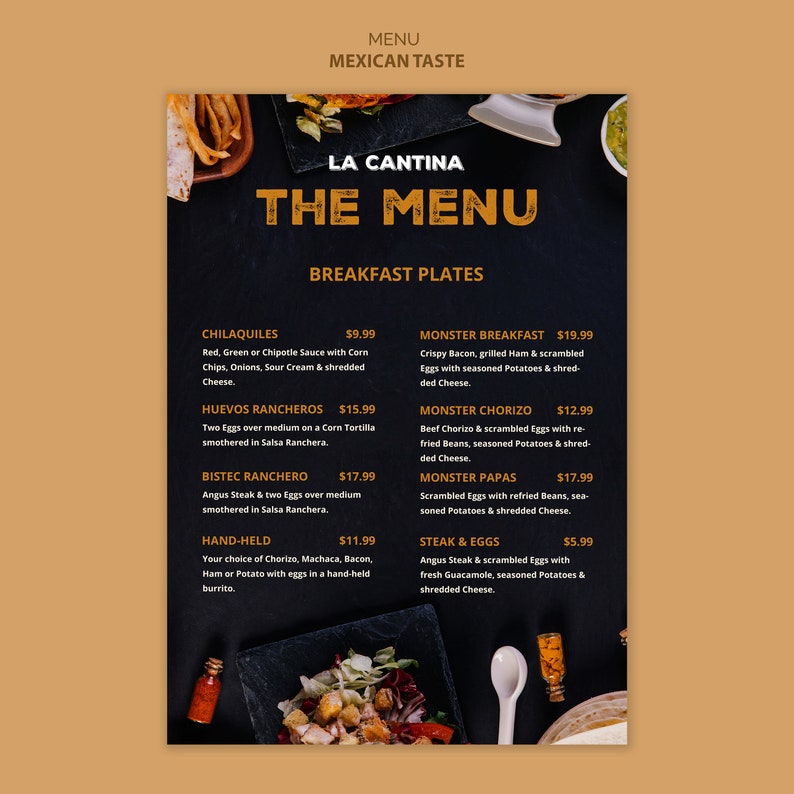 Food Menu template Black Cocktail Menu Restaurant menu Thai | Etsy