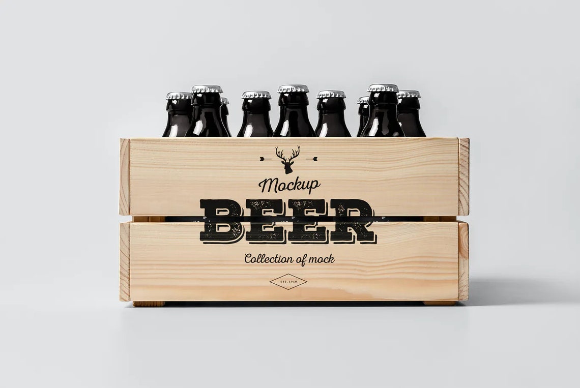 Download Beer Mock-up box Mockup elegant modern professional design | Etsy