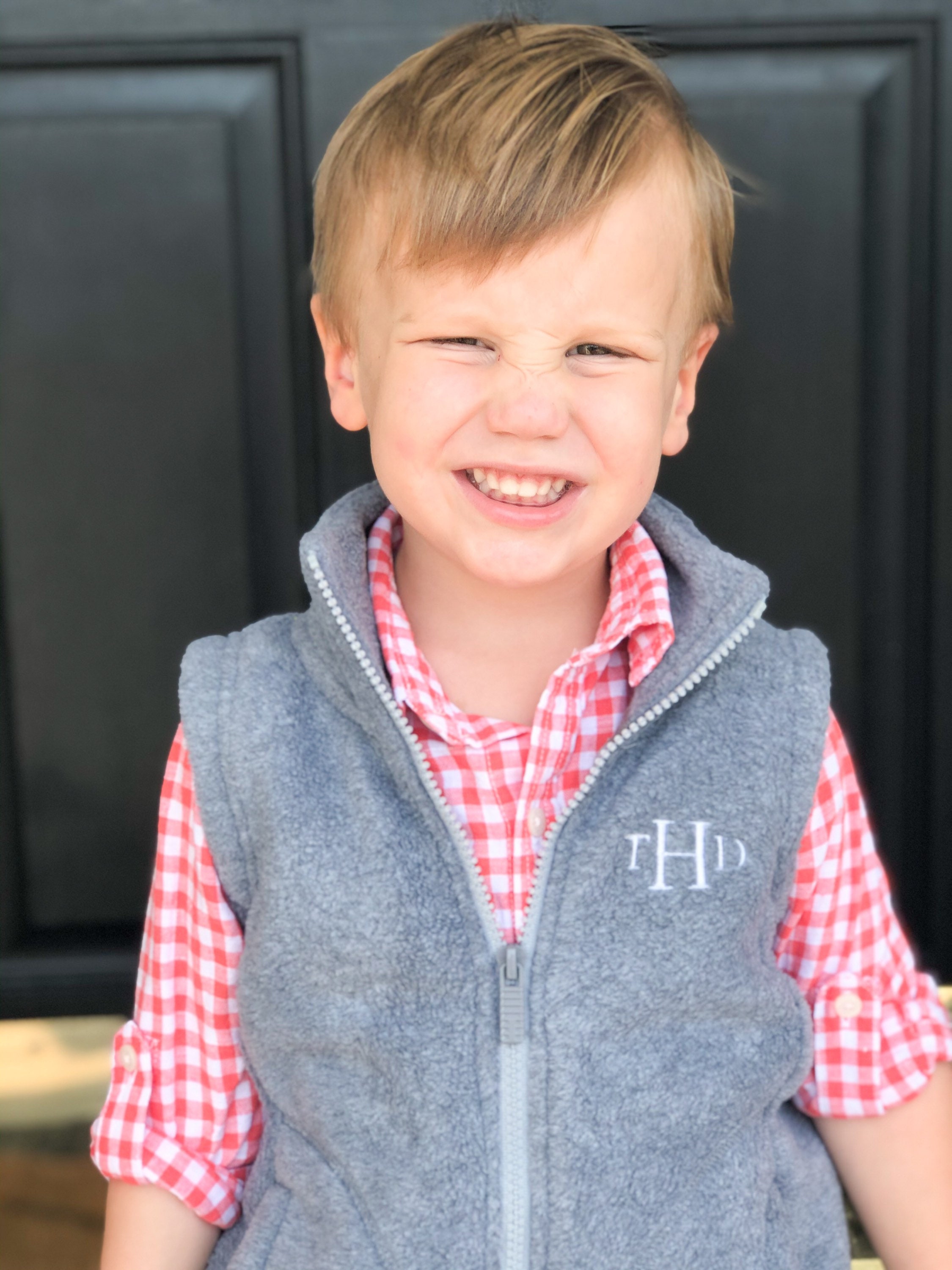 Monogrammed Fleece Vest – United Monograms