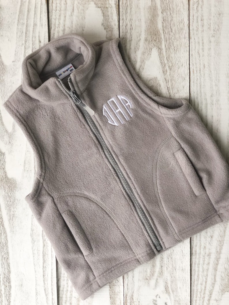 Kids Fleece Vest Toddler Fleece Vest Kids Personalized Vest Etsy