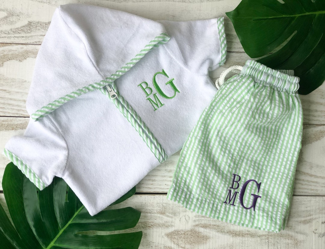 Boys Cover Up, Terry Cloth, Personalized Swim Cover Up, Baby Cover Up
