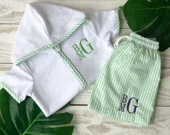 Boys cover up, Terry Cloth, Personalized Swim Cover up, Baby Cover up, Toddler Cover Up, Monogrammed Boys,Multiple Colors