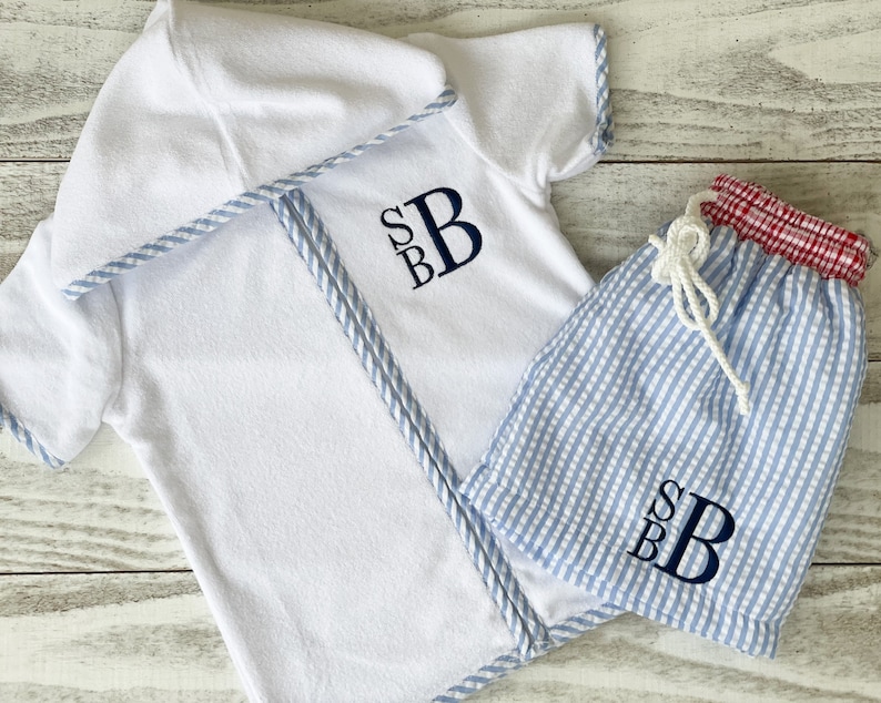 Boys Cover Up Terry Cloth Personalized Swim Cover Up Baby Etsy