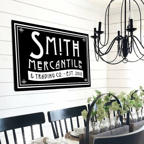 Farmhouse Last Name Sign Last Name Rustic Signs Modern Farmhouse Wall Decor Family Name Sign Farmhouse Name Signs Last Name Established Sign