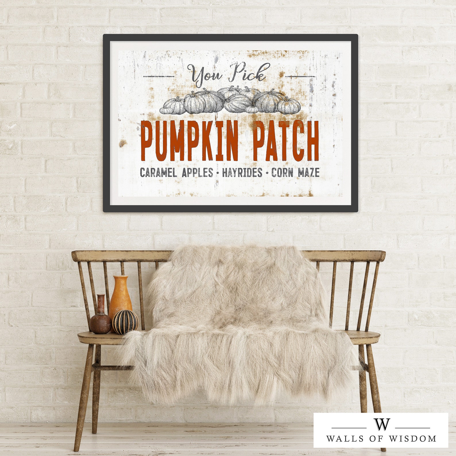 Pumpkin Fall Printables Fall Decor Printable Wall Art Home Etsy