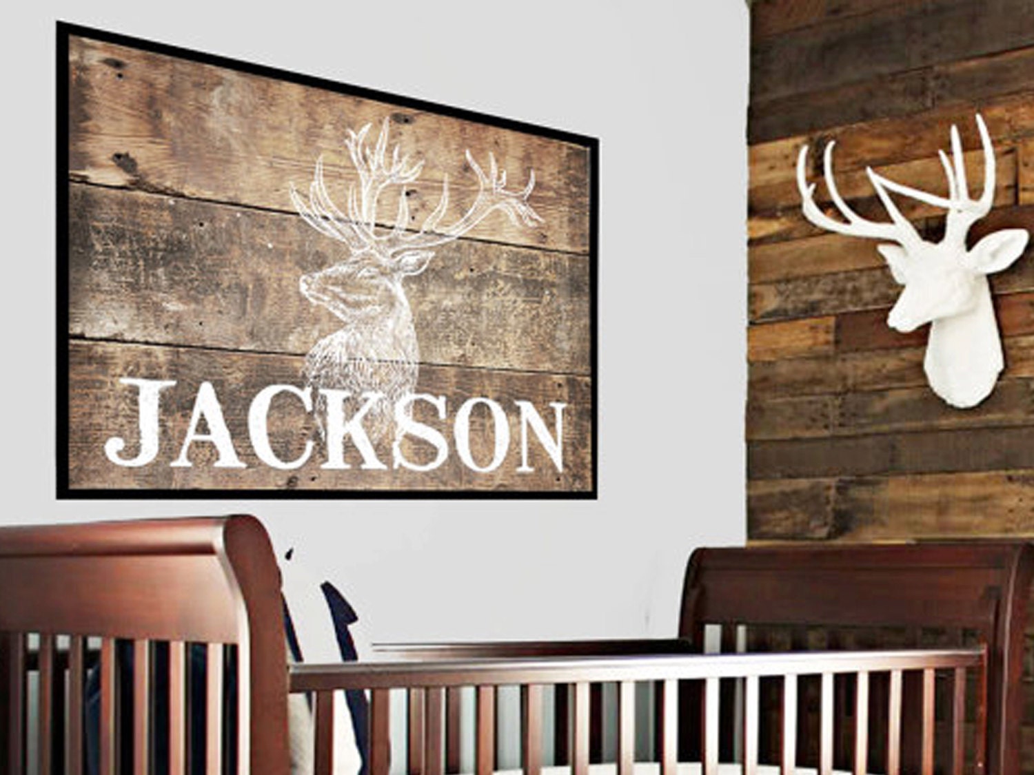 Nursery Deer Sign Gift For Her Nursery Decor Woodland Theme Etsy