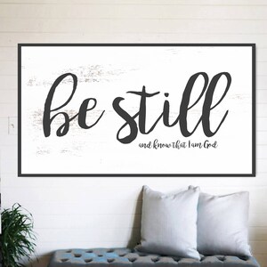 Be Still and Know Fixer Upper Home Decor Gift for Her | Etsy