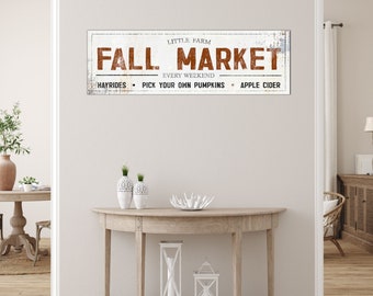 Fall Decor Fall Market Sign Farmhouse Fall Signs Gift for Her Signs Farmhouse Kitchen Wall Decor Rustic Home Decor Farmhouse Sign Wall Art