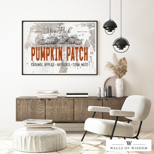 Vintage Pumpkin Patch Fall Printables | Autumn Pumpkin Patch Digital Prints ! Fall Decor Wall Art Farmhouse Sign Printable Art Kitchen Decor