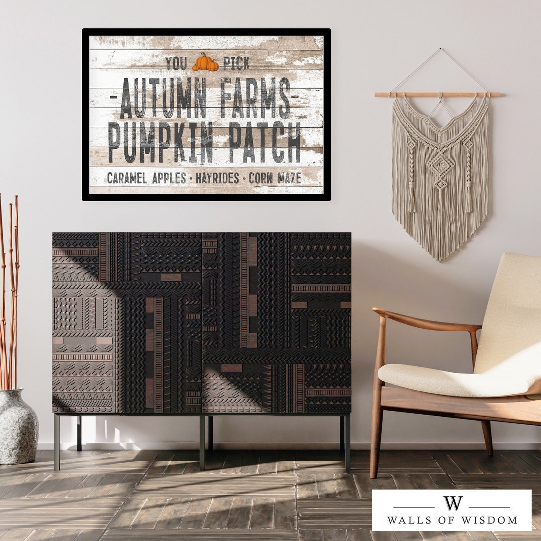 Cozy Pumpkin Patch Vintage Printable Autumn Farm Harvest Decor Digital ...