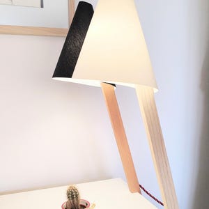 Minimalist Table Lamp for Office or Bedside, Gift Under 100, WOODPECKER image 12