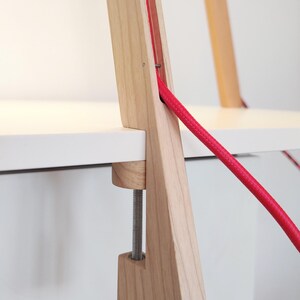 Minimalist Table Lamp for Office or Bedside, Gift Under 100, WOODPECKER image 5
