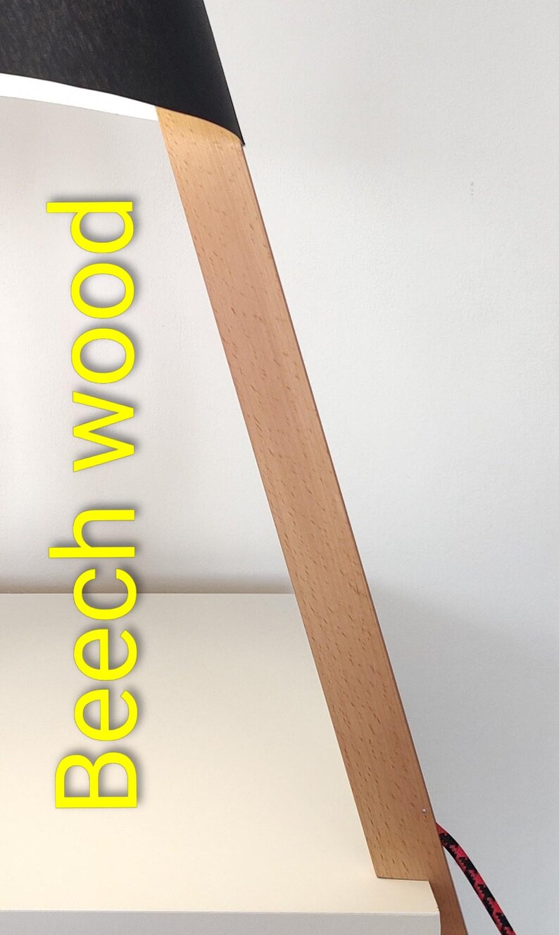 Minimalist Table Lamp for Office or Bedside, Gift Under 100, WOODPECKER image 10