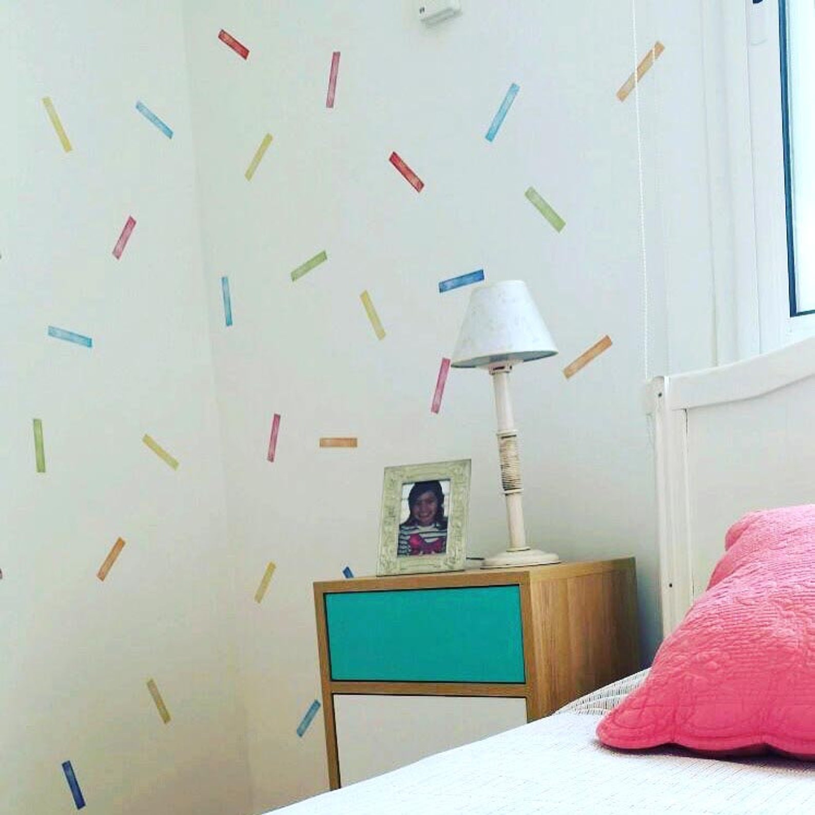 Stick Wall Decal, Stick Pattern Wall Decal, Stick Kids Decal, Confetti