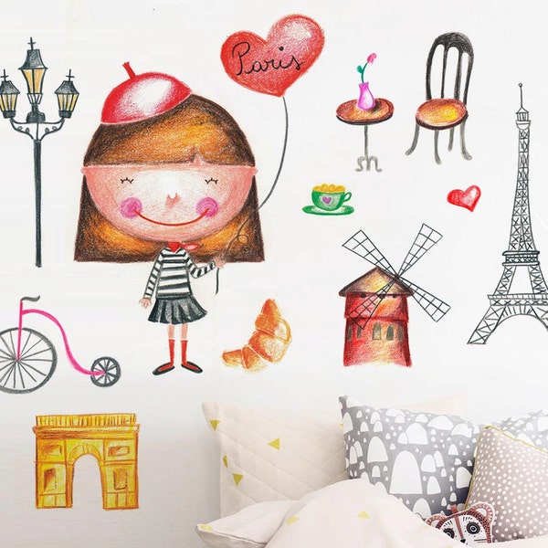 Paris Wall Decals Etsy