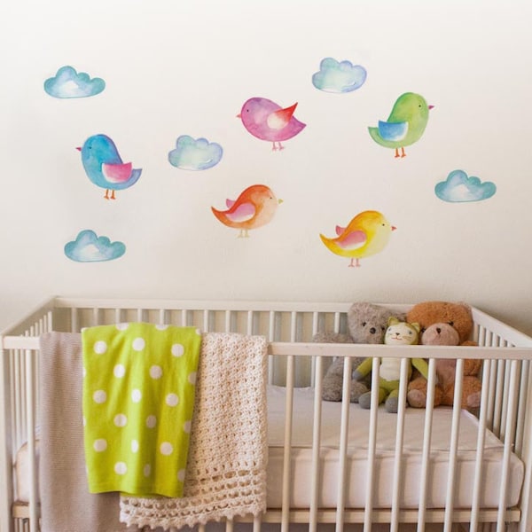 Bird Wall Decal Etsy