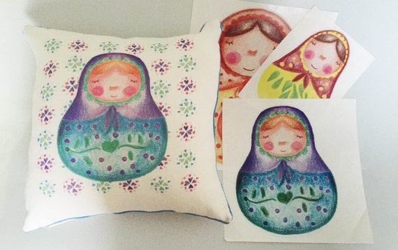 Matryoshka Cushion Floor Cushion Baby Cushion Baby Pillow Etsy