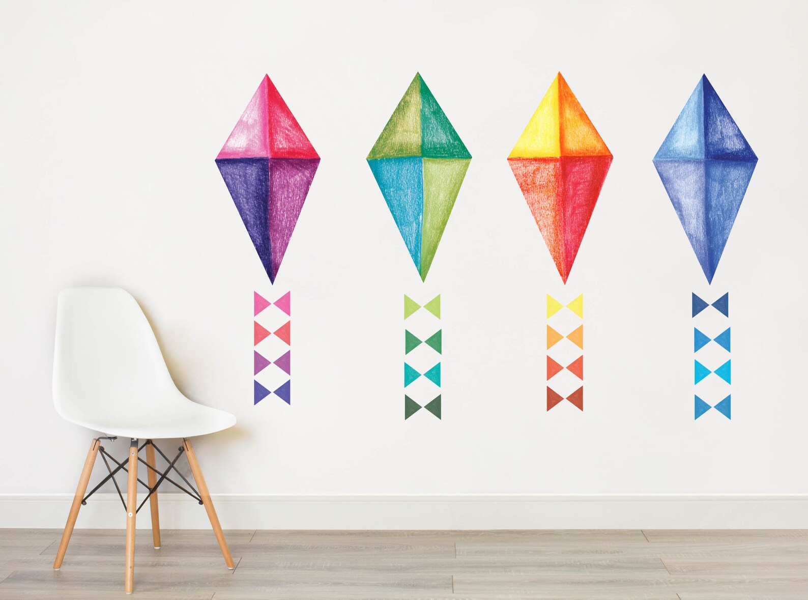 Flying Kite Kite Wall Decor Removable Wall Decal Self Etsy