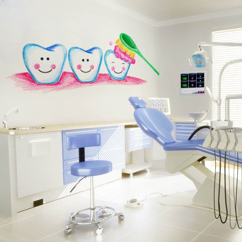 Dental art dental office decor SET Dentist Gift Peditric Etsy