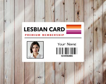 Personalised Novelty GAY CARD - Premium Lifetime Membership, Joke