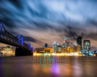 Louisville Skyline, Louisville, Louisville Kentucky, Louisville Art, Fine Art Print, Wall Art, Canvas Wall Art, Louisville Ky, Second Street