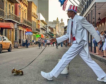 Uncle Sam, New Orleans, Louisiana,  Photograph, French Quarter Art, New Orleans Art, Street Performer