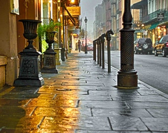 Royal Street, New Orleans, Print, New Orleans Louisiana, New Orleans Photograph, French Quarter Art, New Orleans Art, Fog, Foggy