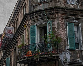 Pedesclaux-Lemonnier House, New Orleans, Fine Art Print, New Orleans Art, French Quarter Art, Wall Decor, Photograph, New Orleans Print