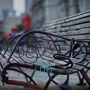 Jackson Square Park Bench, Nueva Orleans, Barrio Francés, Fine Art Print, French Quarter Art, Arte de Nueva Orleans