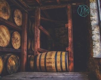 Bourbon Barrels, fine art photograph, Bourbon, Bourbon Gifts, Bourbon Art, Kentucky Bourbon, Bourbon Print, Wall Decor, Home Decor, Print