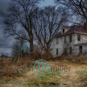 Fotografia de belas artes, decadência urbana, casa abandonada, decoração de parede, decoração de casa, abandonada, impressão de belas artes, casa de fazenda, temperamental, decadência rural