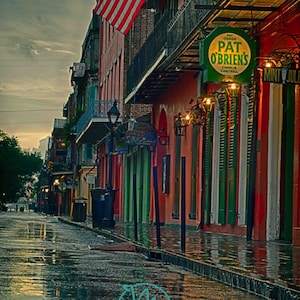 Pat O&#39;Briens, New Orleans,  French Quarter Art, New Orleans Art, Fine Art Print