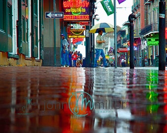 New Orleans, Bourbon Street, Neon, Fine Art Print, New Orleans Photograph, French Quarter Art, New Orleans Art