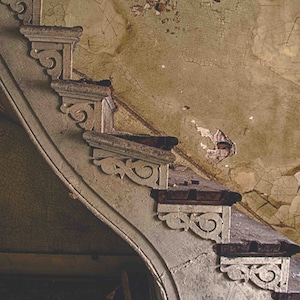 Fine art photography, Urban Decay, Abandoned House, Wall Decor, Home Decor, Abandoned, Fine art print, Farm House, stairwell, stairs