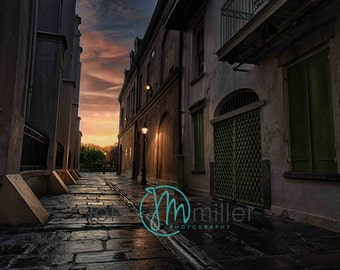 Jackson Square, Pirates Alley, New Orleans, French Quarter,  Fine Art Print,  French Quarter Art, New Orleans Art