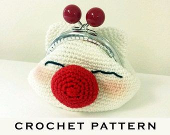 Moogle 'Final Fantasy' Crochet Coin Purse PDF Pattern